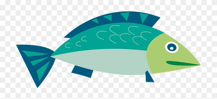 Clipart, Fish, Sea, Water, Swim, Cartoon, Underwater - Ryb Color Model #576947