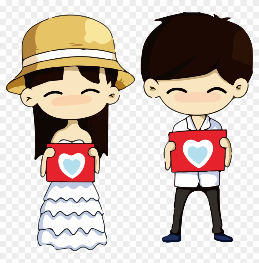 Girlfriend Boyfriend Significant Other Cartoon Man - 情侣 矢量 #577696