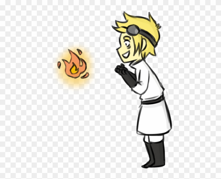 Lalna And A Fire Wisp By Colbaltwires - Cartoon #578617