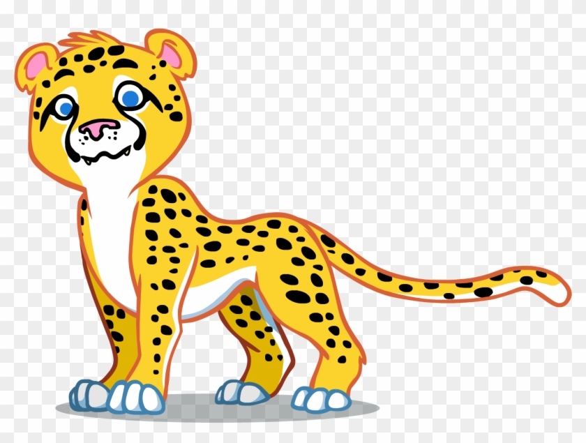 Printable Animal Stickers With Lion Hippo Zebra Rhino - Chita Cartoon Images Png #580141