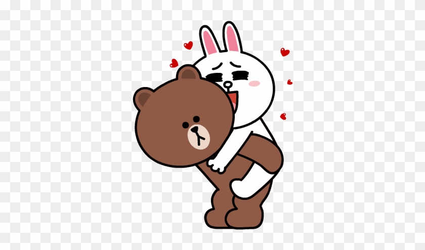 Brown Line Sticker Png Kamos Sticker - Line Friends Brown Sticker #580322