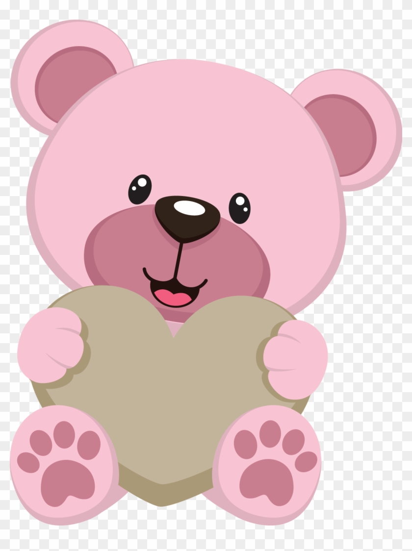 Post With 599 Views - Pink Teddy Bear Clipart #580557