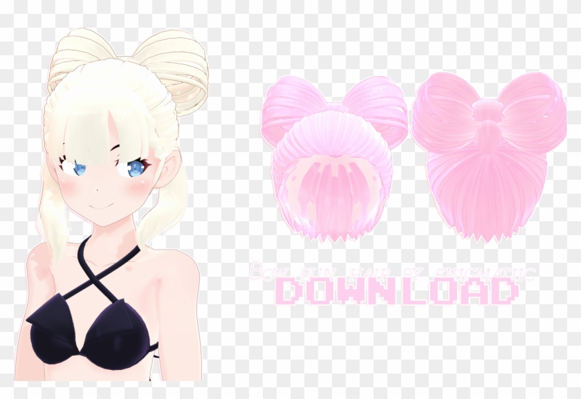 Bow Bun By Enigmatiic By Enigmatiic - Cartoon #580769