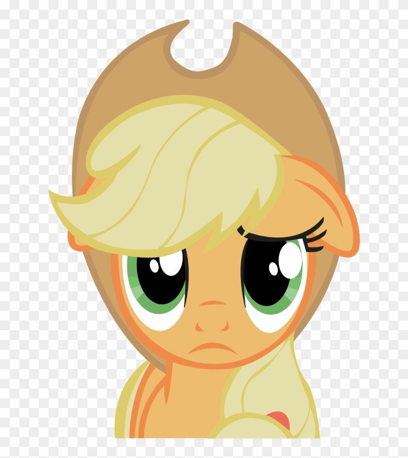 Applejack Vector By A01421-d4hopsi - Apple Jack Sad Face #581214