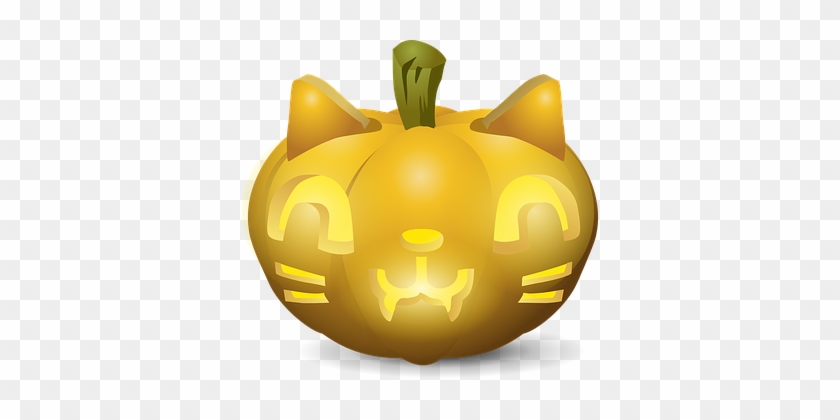 Carved, Pumpkin, Faces, Scary, Cats - Pumpkin Faces #581691