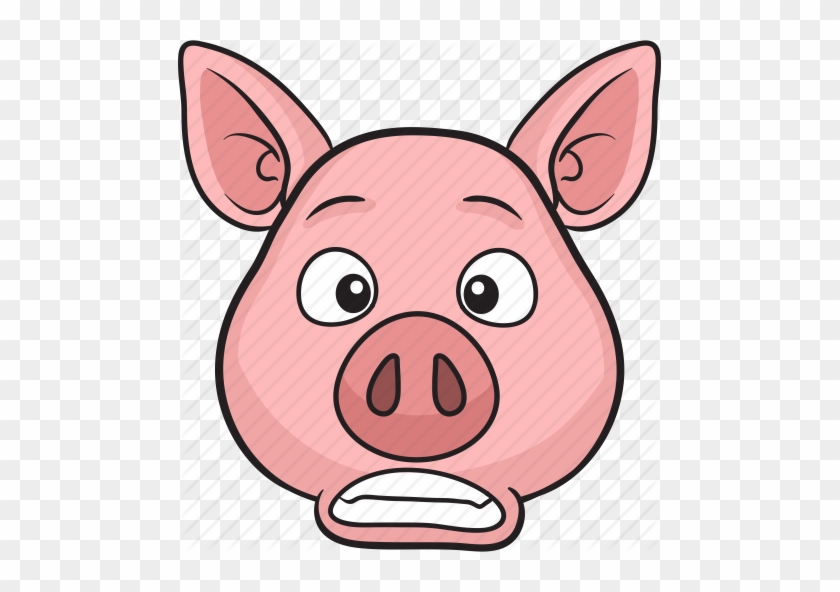 Animal, Cartoon, Cute, Emoji, Pig Icon Icon Search - Pig Face Cartoon #581739