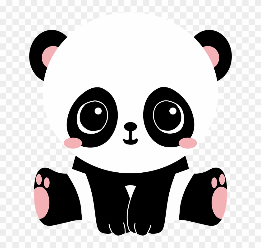 Baby Panda Cliparts 8, - Panda Kawaii #582045