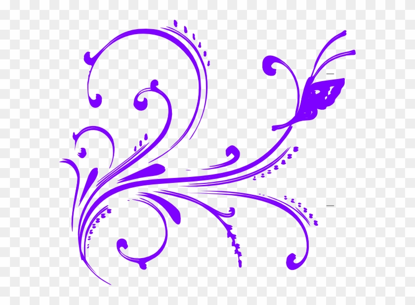 Purple Butterfly Cliparts - Purple Butterfly Clip Art #582390