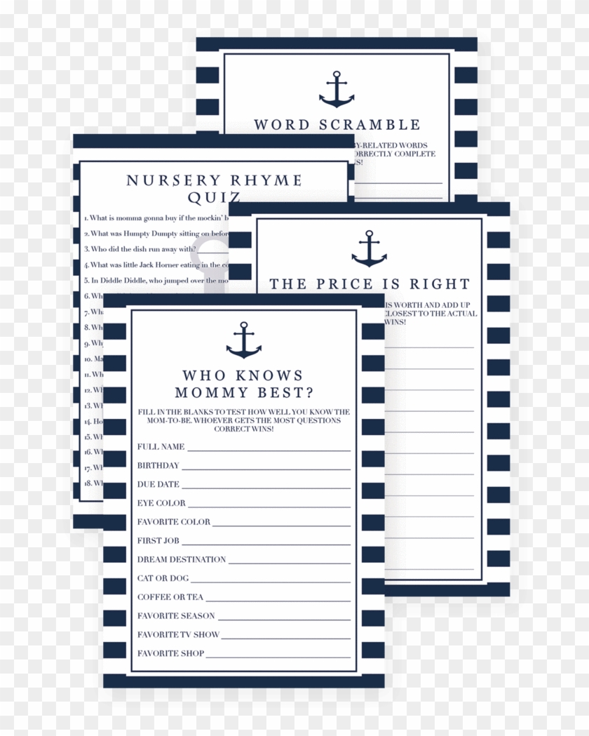 Printable Baby Shower Games For Boys By Littlesizzle - Game #582455