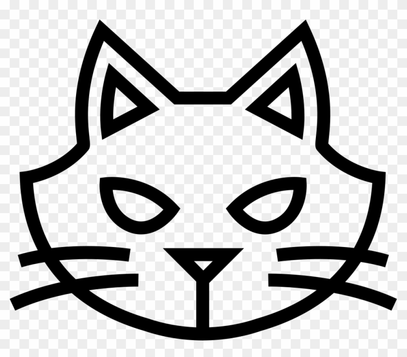 Halloween Cat Face Outline Comments - Cat Face Outline #582716