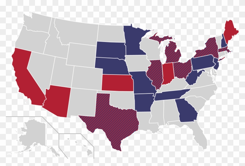 Combined Home States Of Democratic Party And Republican - John F. Kennedy Library #583083