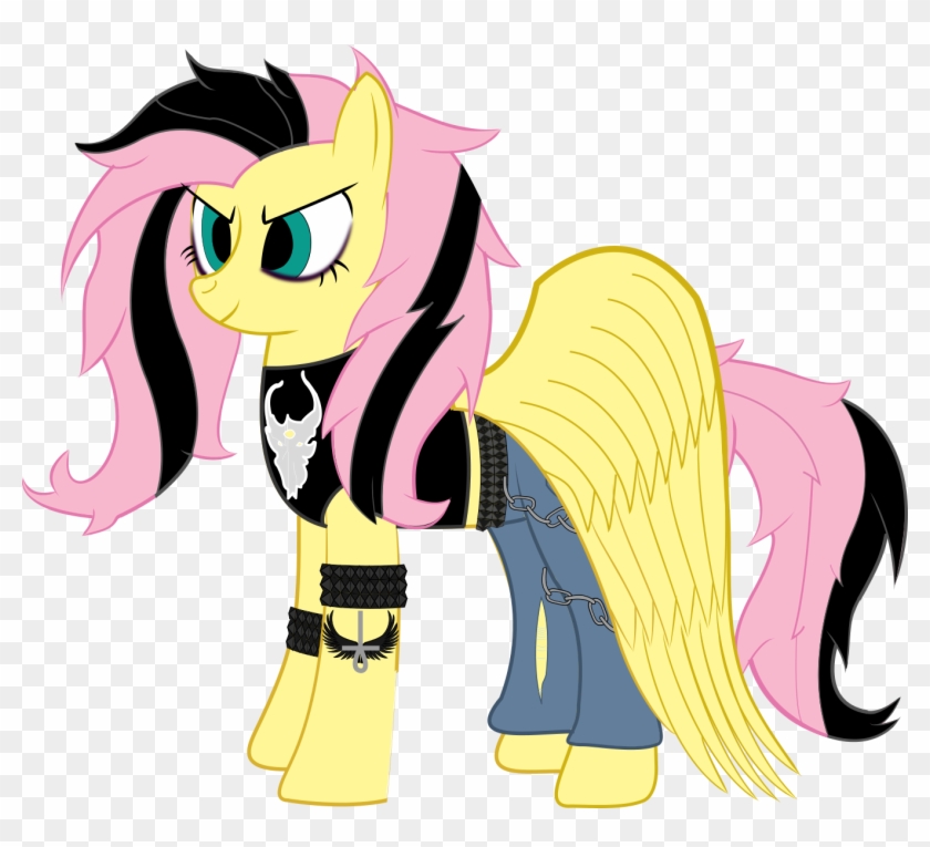Fluttershy Metal Metalshy By Raven Kippe - Cartoon #583430