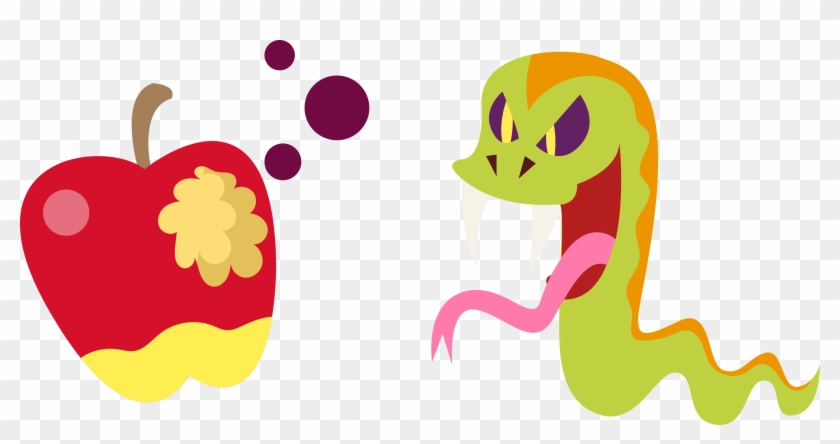 Vector Snake Eat Apples - Vector Snake Eat Apples #583773