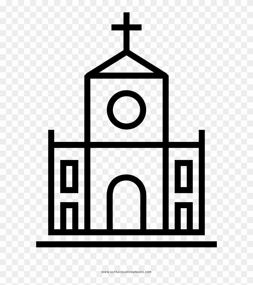 Dibujo De Iglesia Para Colorear - Igreja Desenho Para Colorir #585193