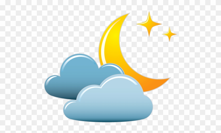 Night Clipart Partly Cloudy - Weather #586254