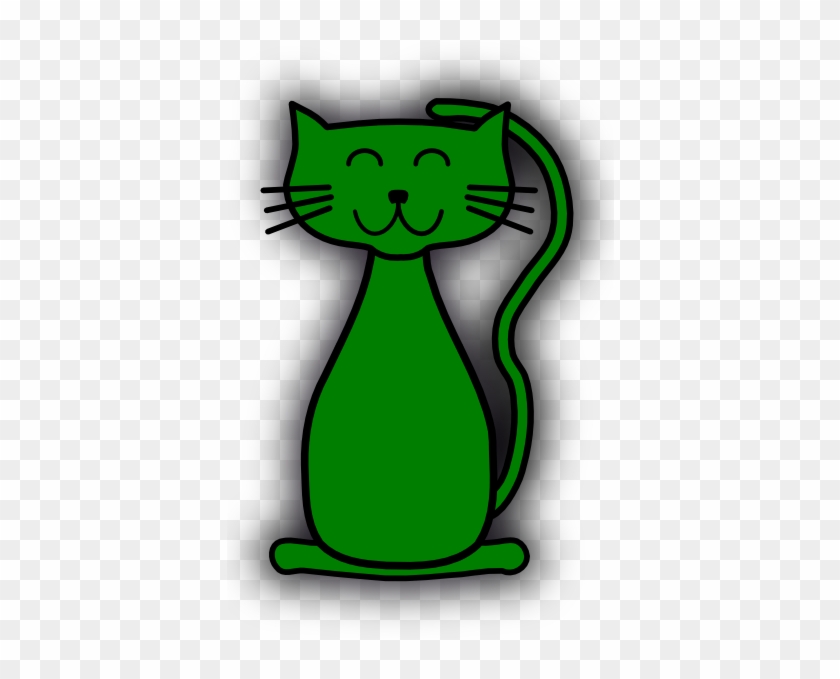 Green Cat Clip Art At Clker Com Vector Clip Art Online - Kitten Clip Art #586342