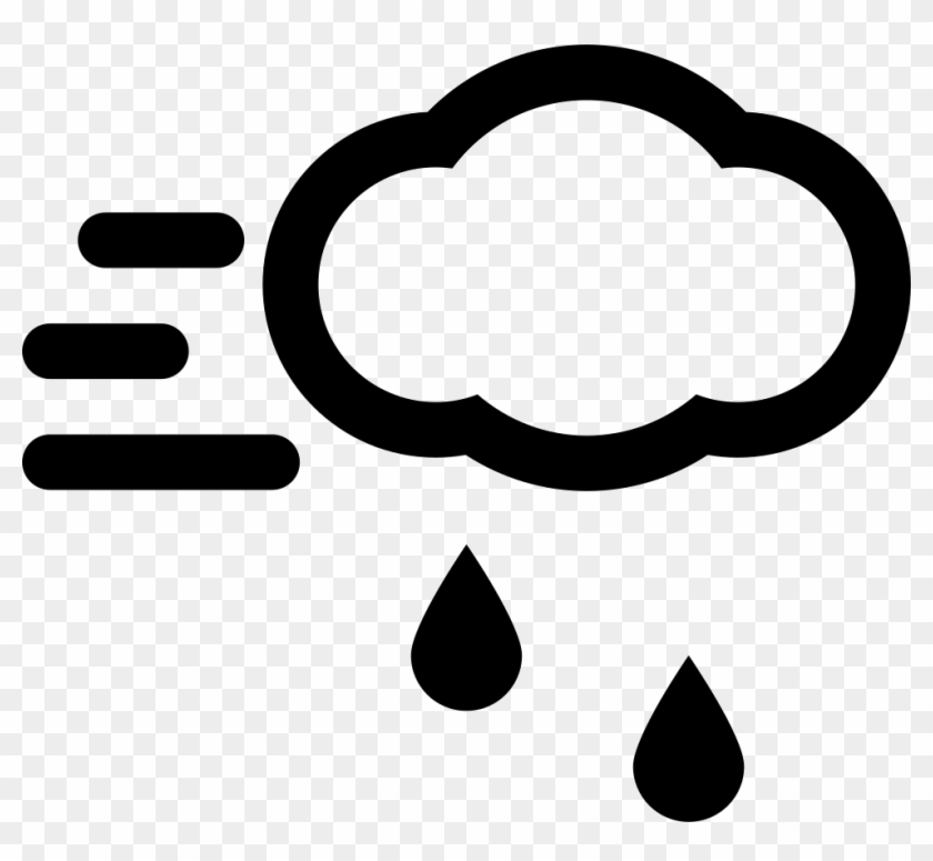 Windy Rainy Weather Cloud Comments - Icon #586567