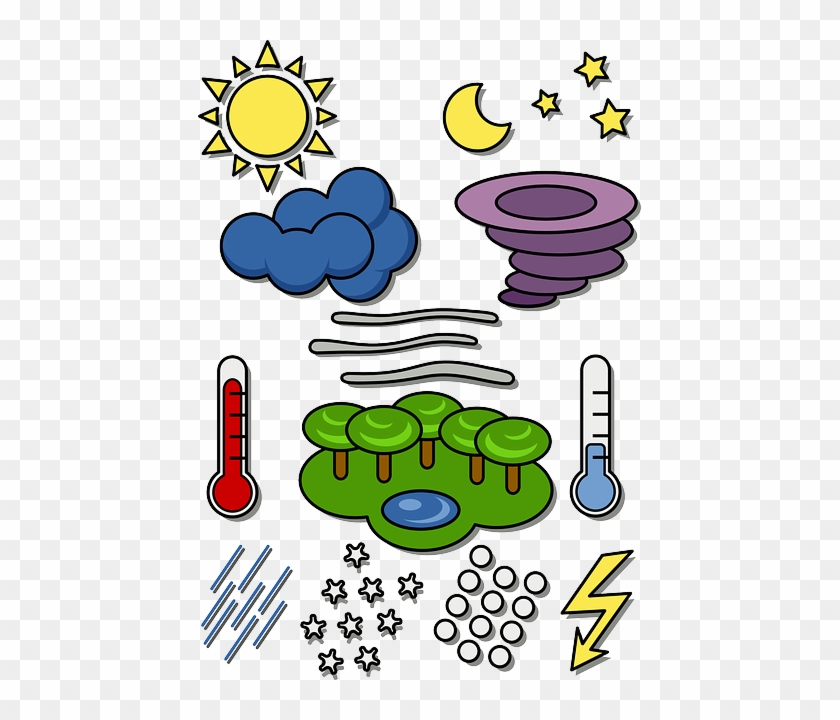 Lightning Weather, Symbols, Temperature, Rain, Snow, - Weather Chart #587515