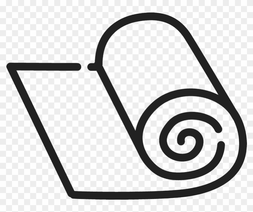 Roll Of Fabric Outline Rubber Stamp - Inishmore #587990
