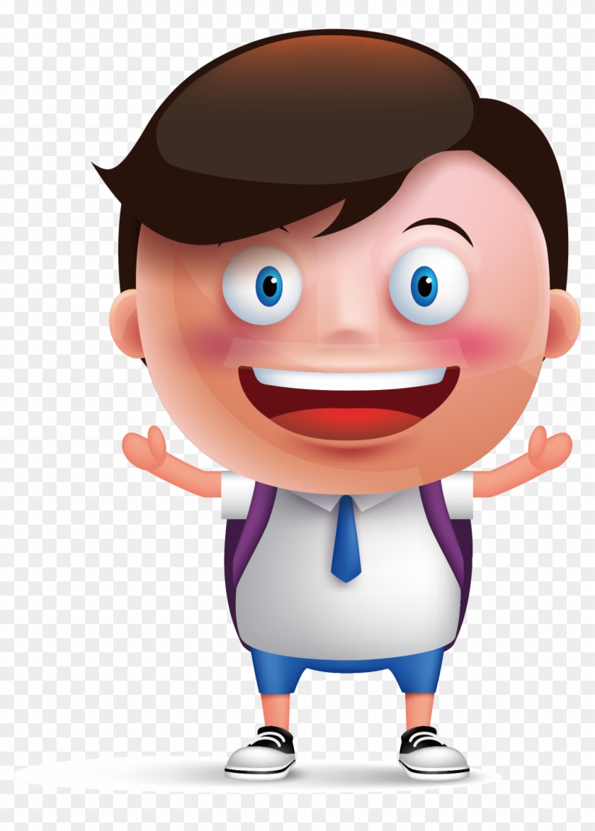 Student Cartoon - Happy Child - Cartoon Student Transparent #588939