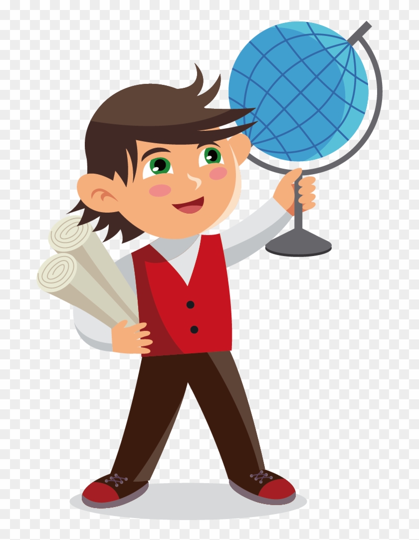 Student Cartoon Learning - Boy #589032