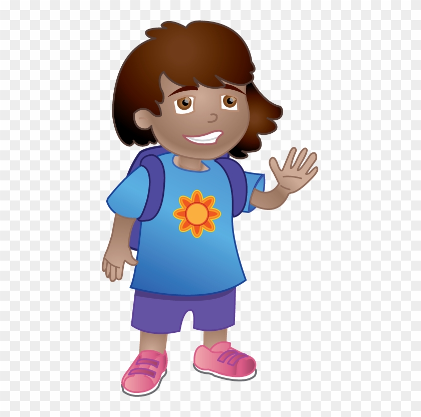 Girl Ready For School - Clip Art #589054
