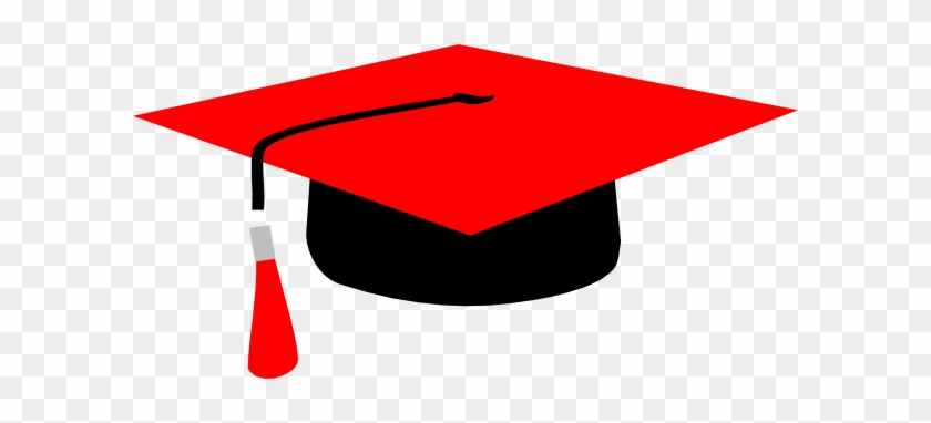 Red Mortarboard Clip Art At Clkercom Vector - Clip Art #103710