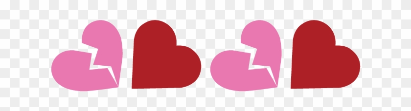 Red Full Heart Full Heart And Broken Heart Banner - Heart #104192