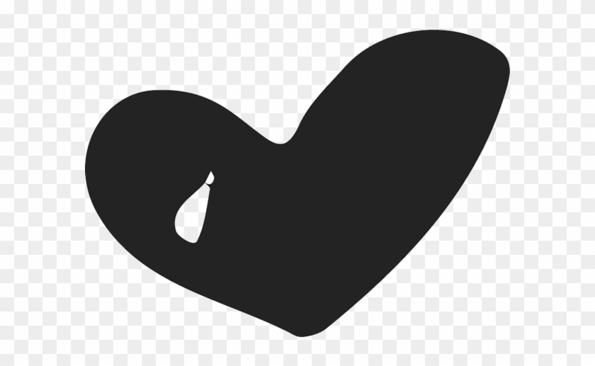 Bold Asymmetrical Heart Stamp - Rubber Stamp #104435