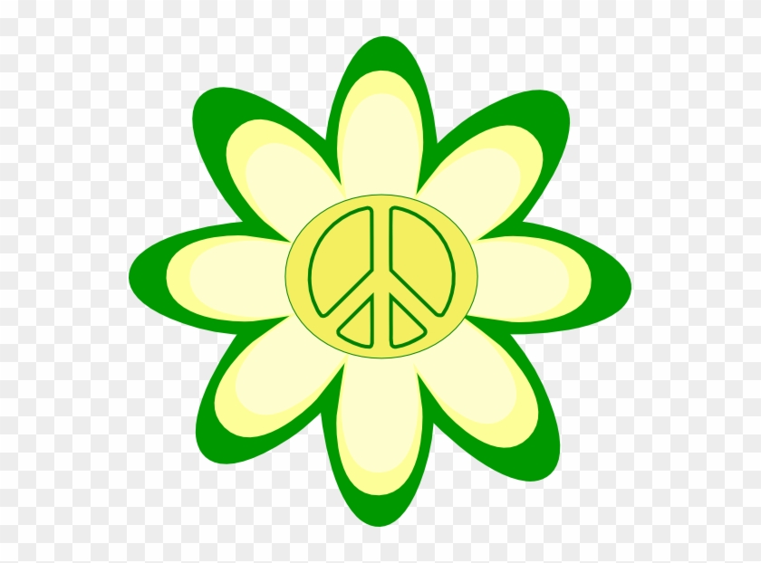 Peace Sign Pictures - Yellow Flower Clip Art #106051