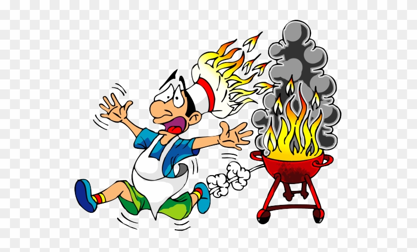 Funny Cooking Cliparts - Bbq Cartoon #106201