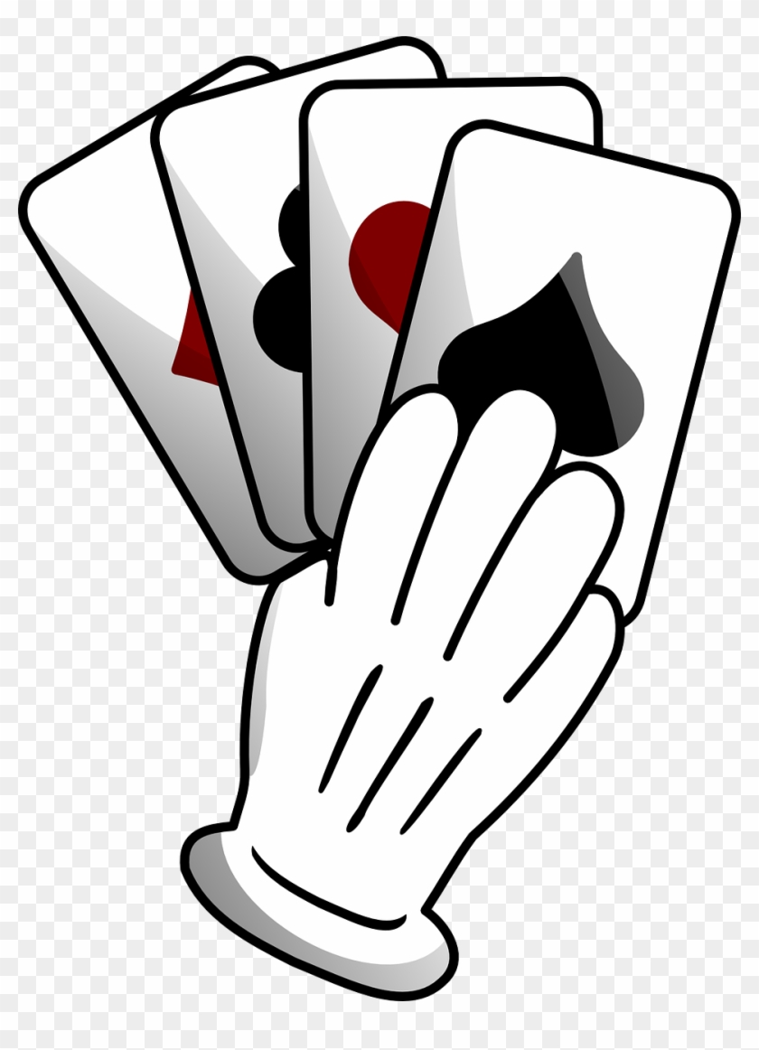Playing Cards Suits Hand Diamond Spade Heart Club - Hand Of Cards Clip Art #106764