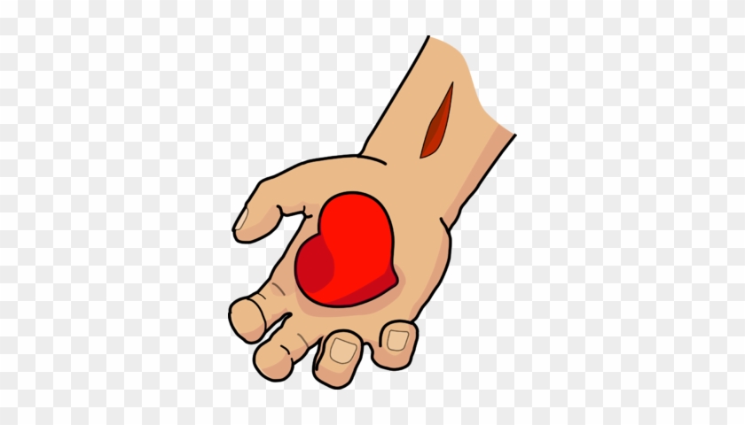 Given Heart - Heart In Hand Png #107060
