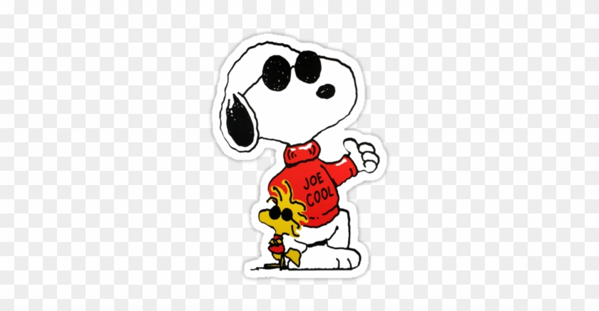 Joe Cool" Stickers By Lanfan - Snoopy Joe Cool Shirt #107432