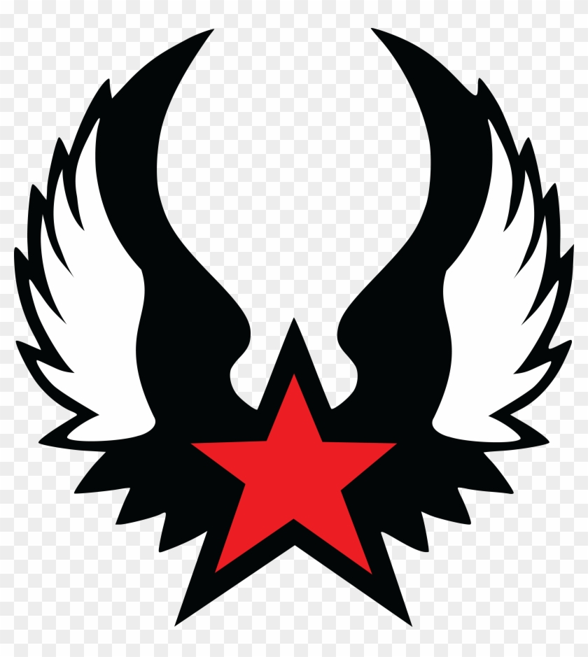 Red Winged Star Clip Art At Clkercom Vector Online - Cool Star Clip Art #107978