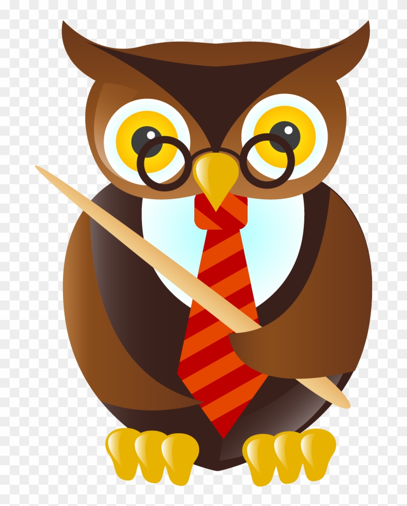 Owl Student Teacher Cartoon Clip Art - School Clip Art #108124