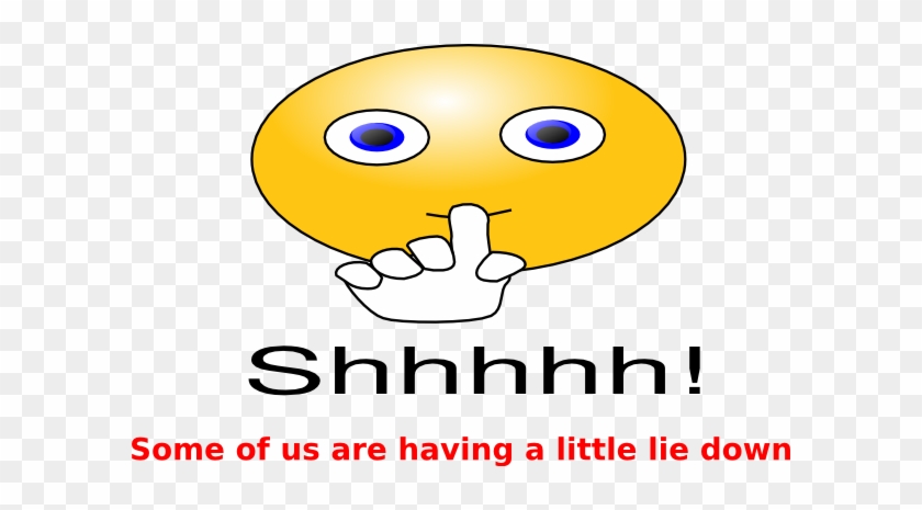 Quiet Shhhh Some Of Us Are Having A Little Lie Down - Clip Art #108186