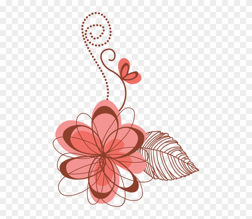Heart Flower Clip Art - Cute Floral Seamless Background - Round Ornament #108310