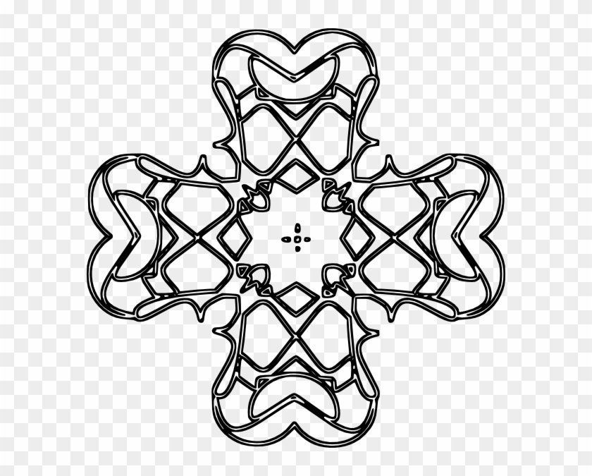 Free Cross Outline #110018