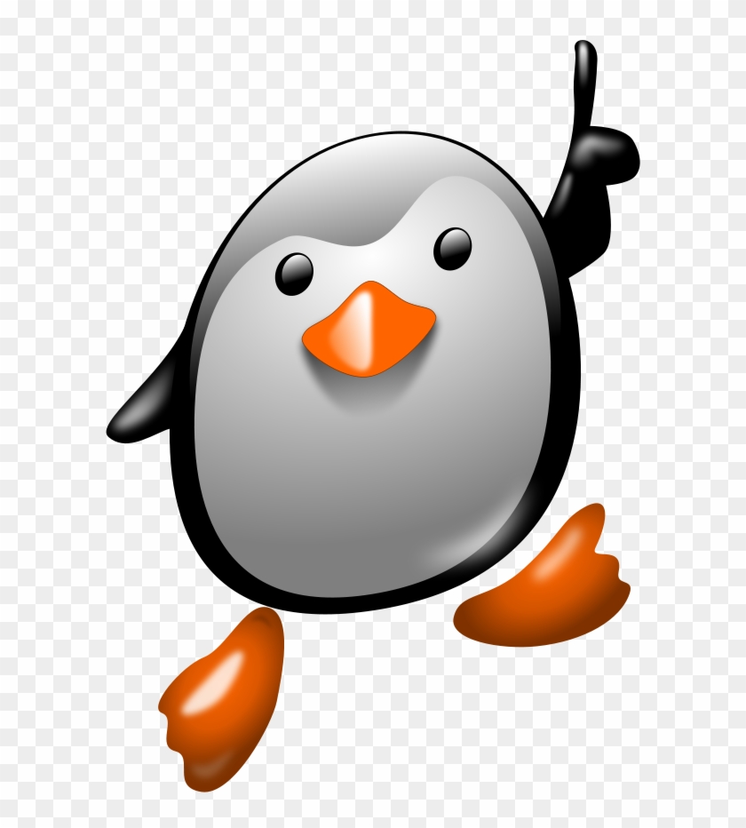 Number Zero Clipart, Vector Clip Art Online, Royalty - Penguin Number One #110447