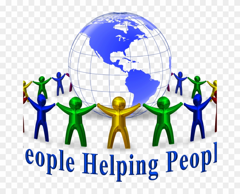 Free Clipart Helping Others - Mmm Together We Change The World #110697