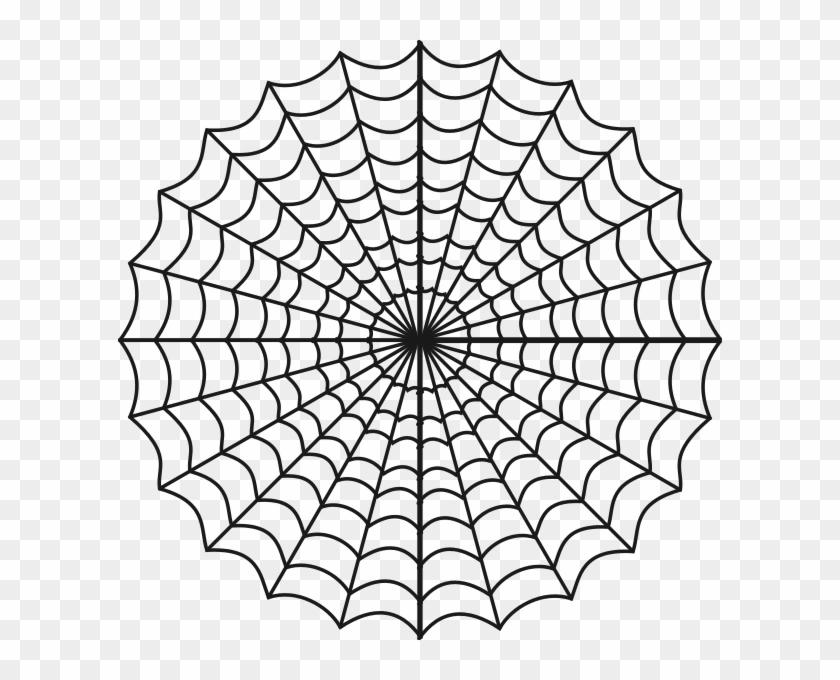 Spider Web Clipart Spiderman Web - Coloring Page Of Spider Web #111339
