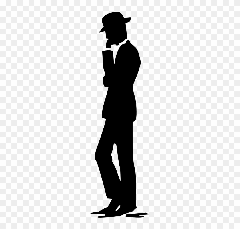 Shadow Clipart Gentleman - Dibujos De Sombras De Personas #589857