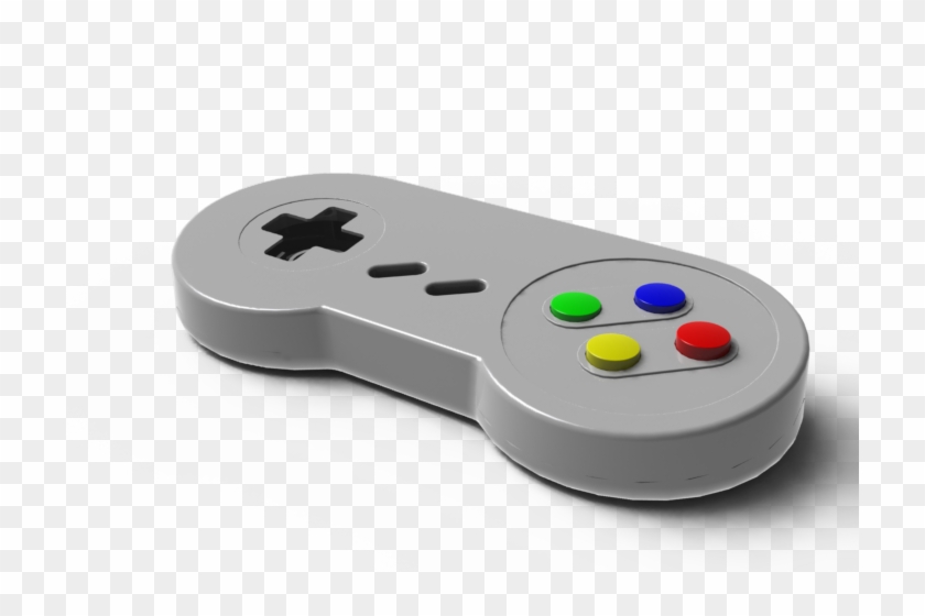 And Even Play Retro Games On Your Devices - Snes Controller 3d Render Png #590212