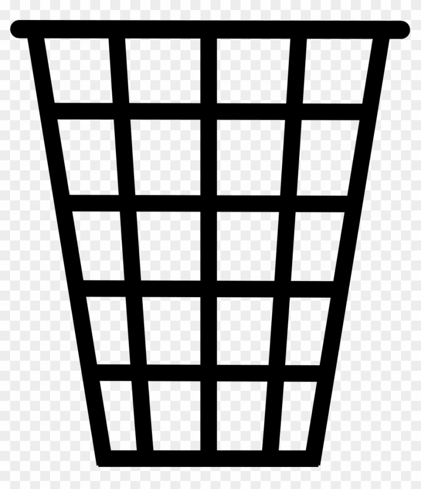 File - Trash Can - Svg - Black And White Trash Png #590927