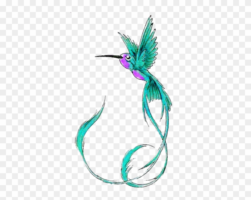 Butterfly With Flowers Tattoo Design Photo - Hummingbird Tattoo Designs Free #591143