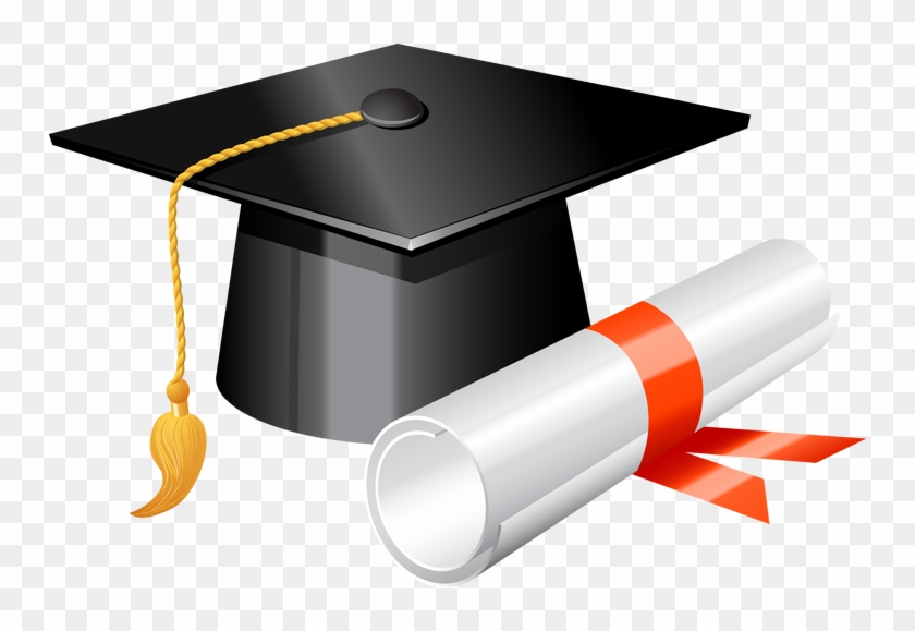 Graduation Day Approaches - Graduation Cap And Diploma Png #591176