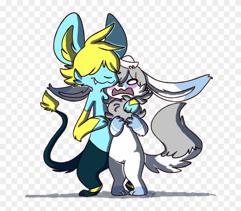 Surfer Dude Shinx And Shy Eevee Girl By Seiishin - Shinx #591497