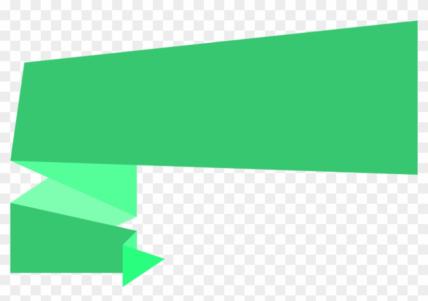 Free Download - Green Ribbon Banner Tags Png #591821