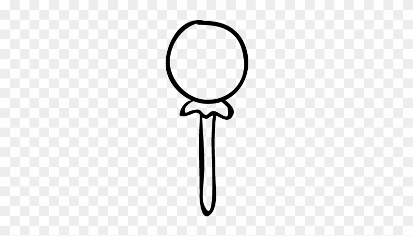 Lollipop Outline Vector - Outline Of A Lollipop #592636